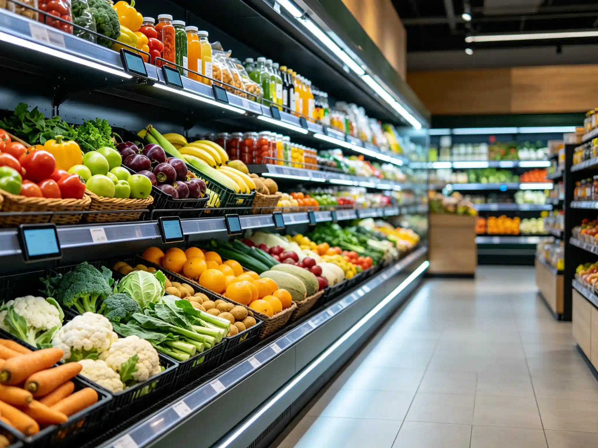 Supermarket grocery aisle 1